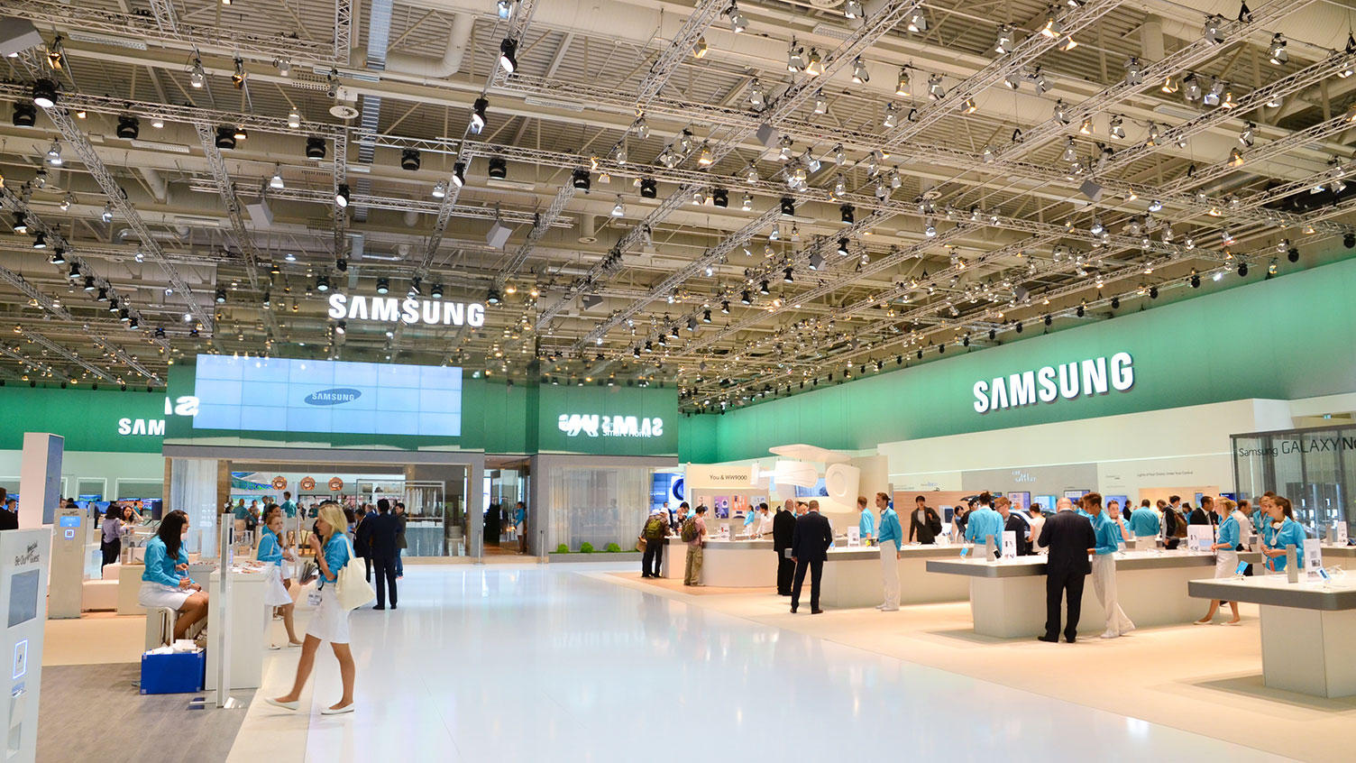 Exhibition floor — your stand, in Hall A