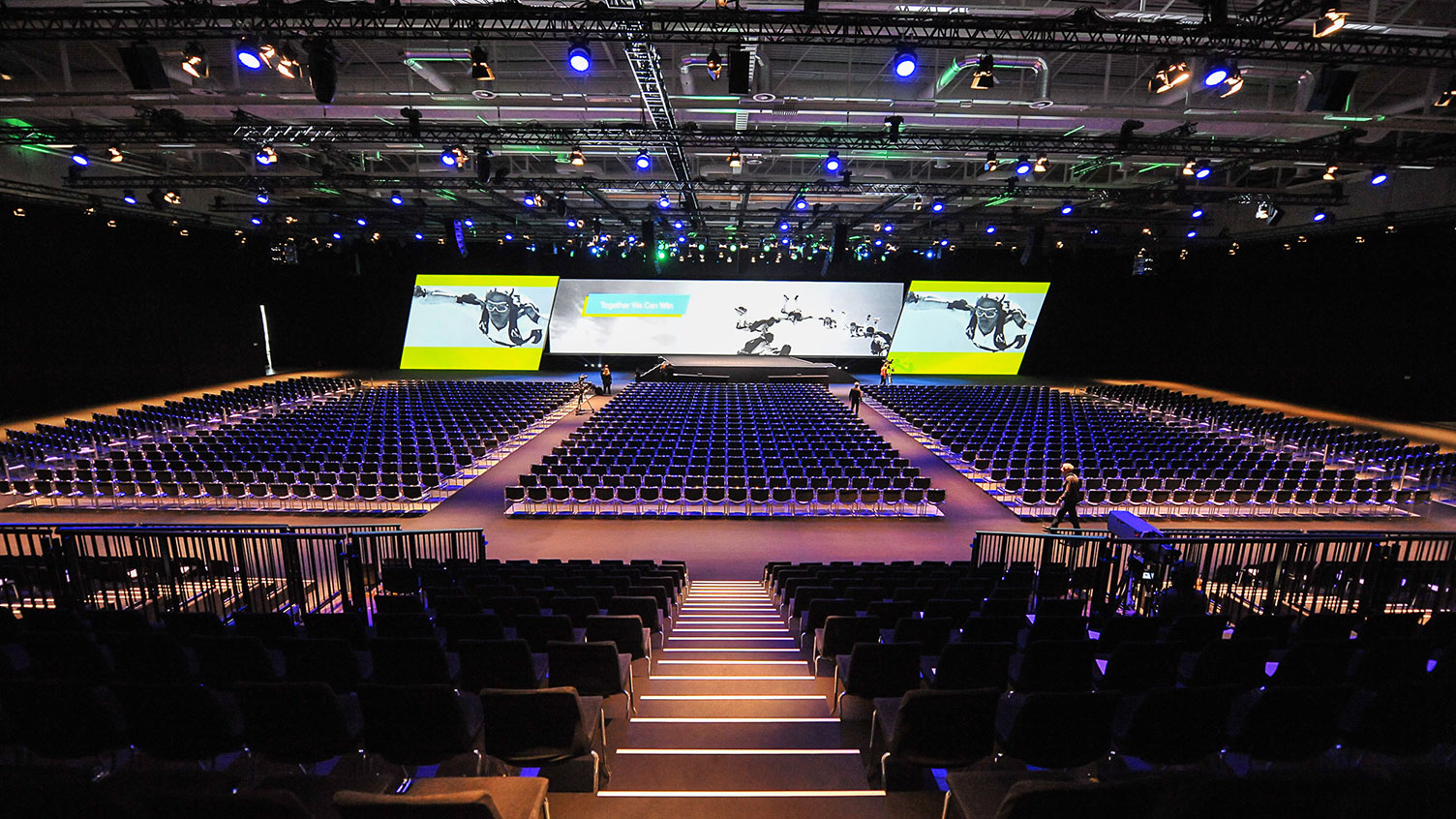 Inside CityCube — the main auditorium